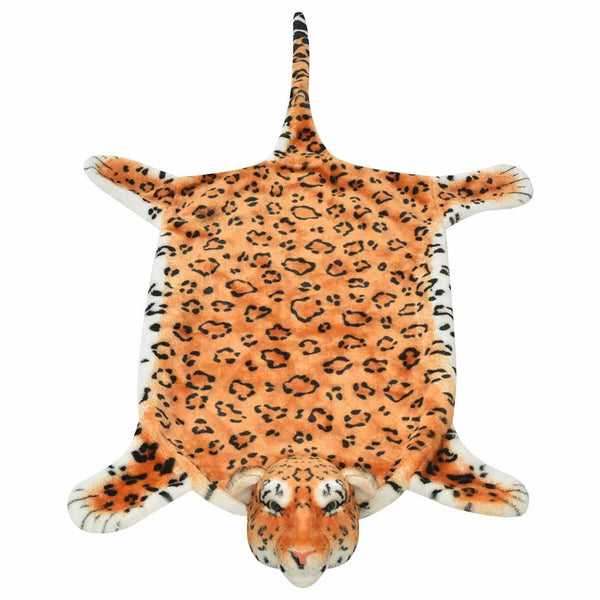 Leopardimatto plyysi 139 cm Ruskea