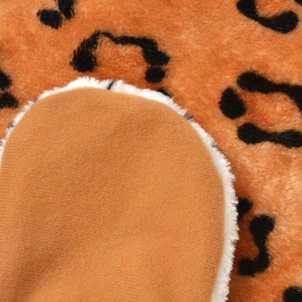 Leopardimatto plyysi 139 cm Ruskea