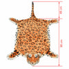 Leopardimatto plyysi 139 cm Ruskea