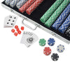 Pokerisarja, jossa 1000 Pelimerkkiä Alumiini
