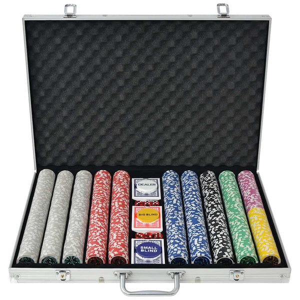 Pokerisetti 500 pelimerkillä Alumiini