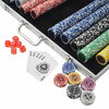 Pokerisetti 500 pelimerkillä Alumiini
