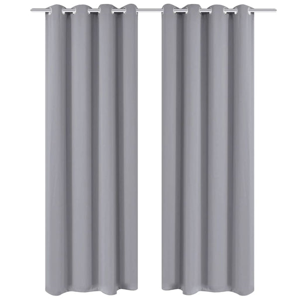 Harmaa pimennysverho purjerenkailla Ianorica 270x245cm