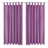 Mikro-satiiniverhot silmukoilla 2 kpl 140x245 cm Violetti