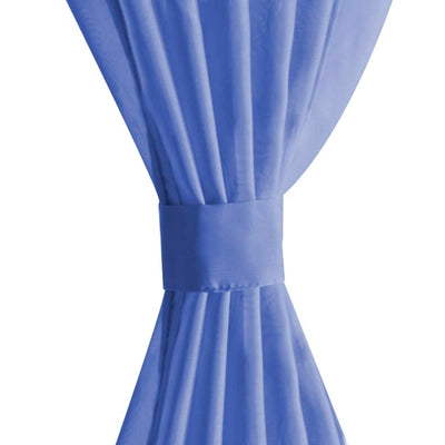 Voileeverhot 2 kpl 140x175 cm Syvänsininen