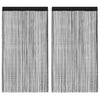 Musta string-verhot Norwood 100x250cm (2 kpl)