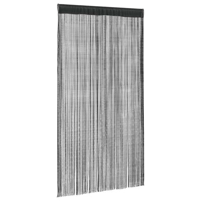 Musta string-verhot Norwood 100x250cm (2 kpl)