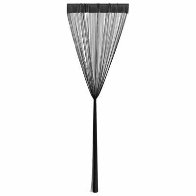 Musta string-verhot Norwood 100x250cm (2 kpl)