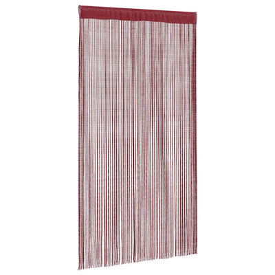 String-verhot 2 kpl 140x250 cm Viininpunainen