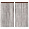 Ruskea string-verhot Norwood 100x250cm (2 kpl)