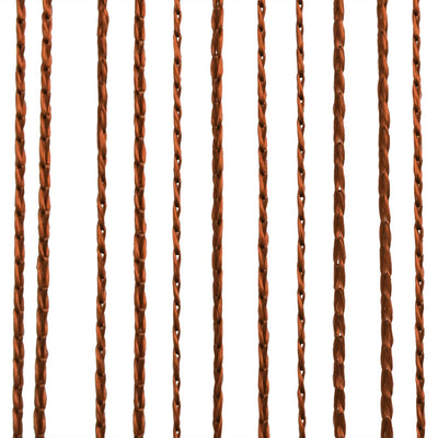 String-verhot 2 kpl 100x250 cm Ruskea