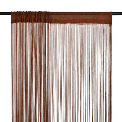 String-verhot 2 kpl 140x250 cm Ruskea
