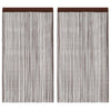Ruskea string-verhot Norwood 140x250cm (2 kpl)
