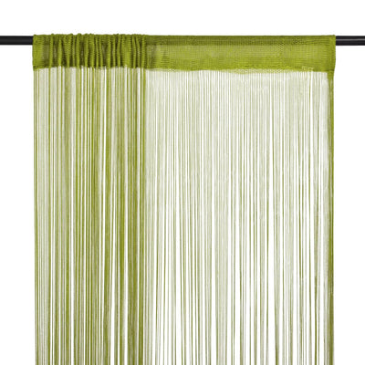 String-verhot 2 kpl 100x250 cm Vihreä