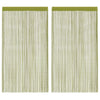 Vihreä string-verhot Norwood 100x250cm (2 kpl)