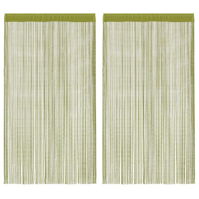 Vihreä string-verhot Norwood 140x250cm (2 kpl)