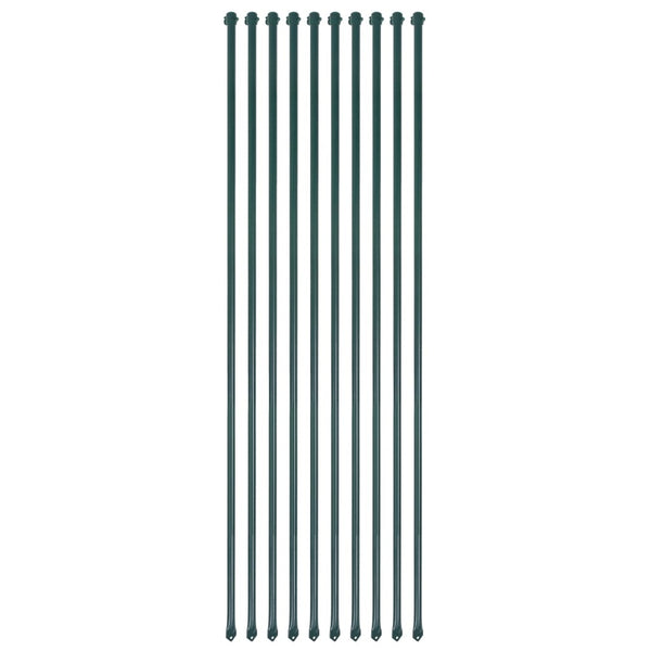 Vihreä puutarhatolpat Shanda 1,5 m (10 kpl metalli)