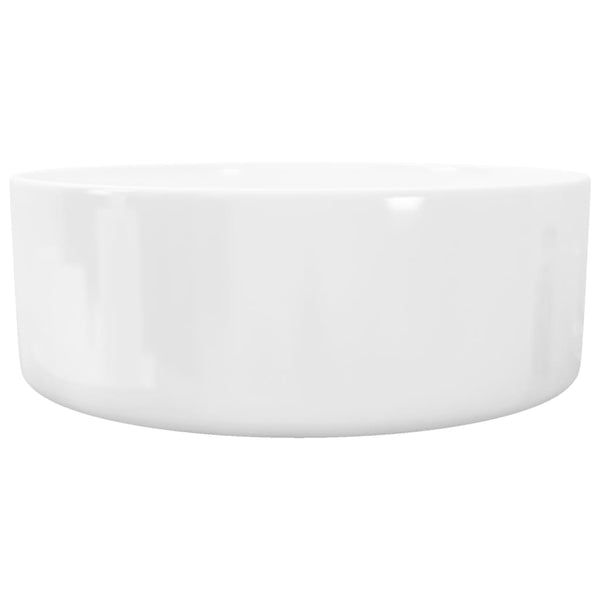 Valkoinen pyöreä pesuallas keraaminen Ignacz 40x15cm