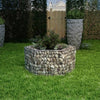 Korotettu kuusikulmainen gabion-/kivikorikehys 100x90x50 cm