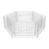 Korotettu kuusikulmainen gabion-/kivikorikehys 160x140x50 cm