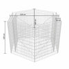 Korotettu kuusikulmainen gabion-/kivikorikehys 160x140x100 cm