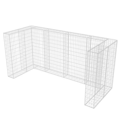 Kivikoriaita kolmelle roska-astialle 250x100x120 cm