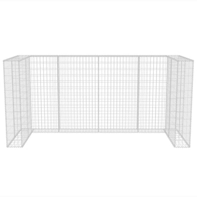 Kivikoriaita kolmelle roska-astialle 250x100x120 cm