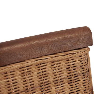 Ruskea luonnollinen ruokapöydän tuolit Condrate 2 kpl (rottinki)