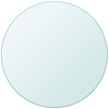 Pöytälevy Edvina 800 mm (karkaistu lasi pyöreä)