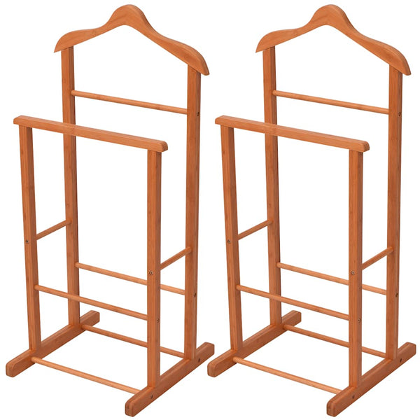 Vaatteiden Hyllyt 2 kpl Ruskea 46 x 40 x 95 cm Bambu
