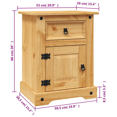 Vaatekaappi Meksikon mänty Corona Range 53x39x66 cm