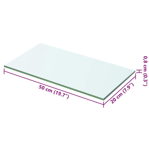 Hyllypaneeli Kirkas lasi 50x20 cm
