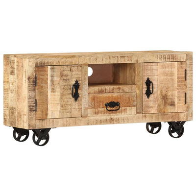 TV-taso Karkea mangopuu 110x30x50 cm