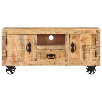 TV-taso Karkea mangopuu 110x30x50 cm