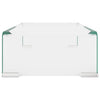 TV-taso/Näyttöteline Kirkas lasi 40x25x11 cm