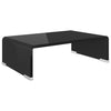 TV-taso/Näyttöteline Musta lasi 40x25x11 cm