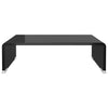 TV-taso/Näyttöteline Musta lasi 40x25x11 cm