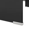 TV-taso/Näyttöteline Musta lasi 90x30x13 cm