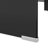 TV-taso/Näyttöteline Musta lasi 100x30x13 cm