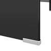 TV-taso/Näyttöteline Musta lasi 110x30x13 cm
