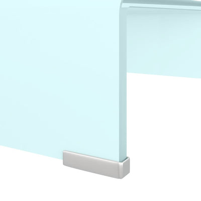 TV-taso/Näyttöteline vihreä lasi 40x25x11 cm