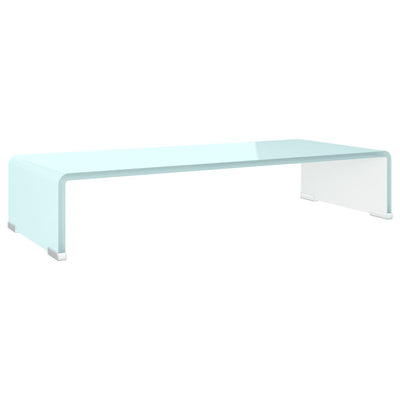 TV-taso/Näyttöteline vihreä lasi 60x25x11 cm