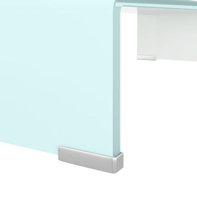 TV-taso/Näyttöteline vihreä lasi 60x25x11 cm