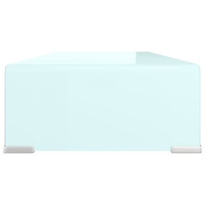 TV-taso/Näyttöteline vihreä lasi 70x30x13 cm