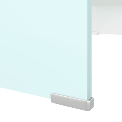 TV-taso/Näyttöteline vihreä lasi 70x30x13 cm