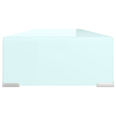 TV-taso/Näyttöteline vihreä lasi 90x30x13 cm
