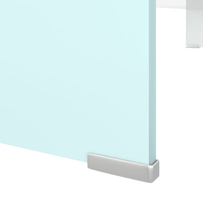 TV-taso/Näyttöteline vihreä lasi 100x30x13 cm