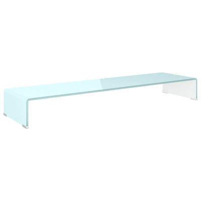 TV-taso/Näyttöteline vihreä lasi 110x30x13 cm