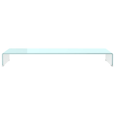 TV-taso/Näyttöteline vihreä lasi 110x30x13 cm