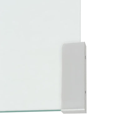 Sohvapöytä karkaistu lasi 98x45x30 cm kirkas